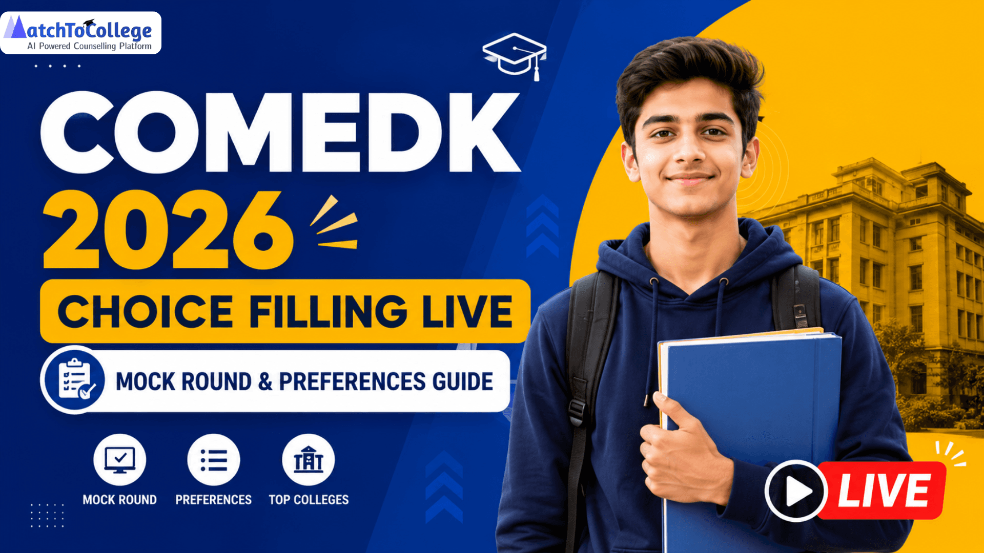 COMEDK 2026 Choice Filling LIVE: Mock Round & Preferences Guide