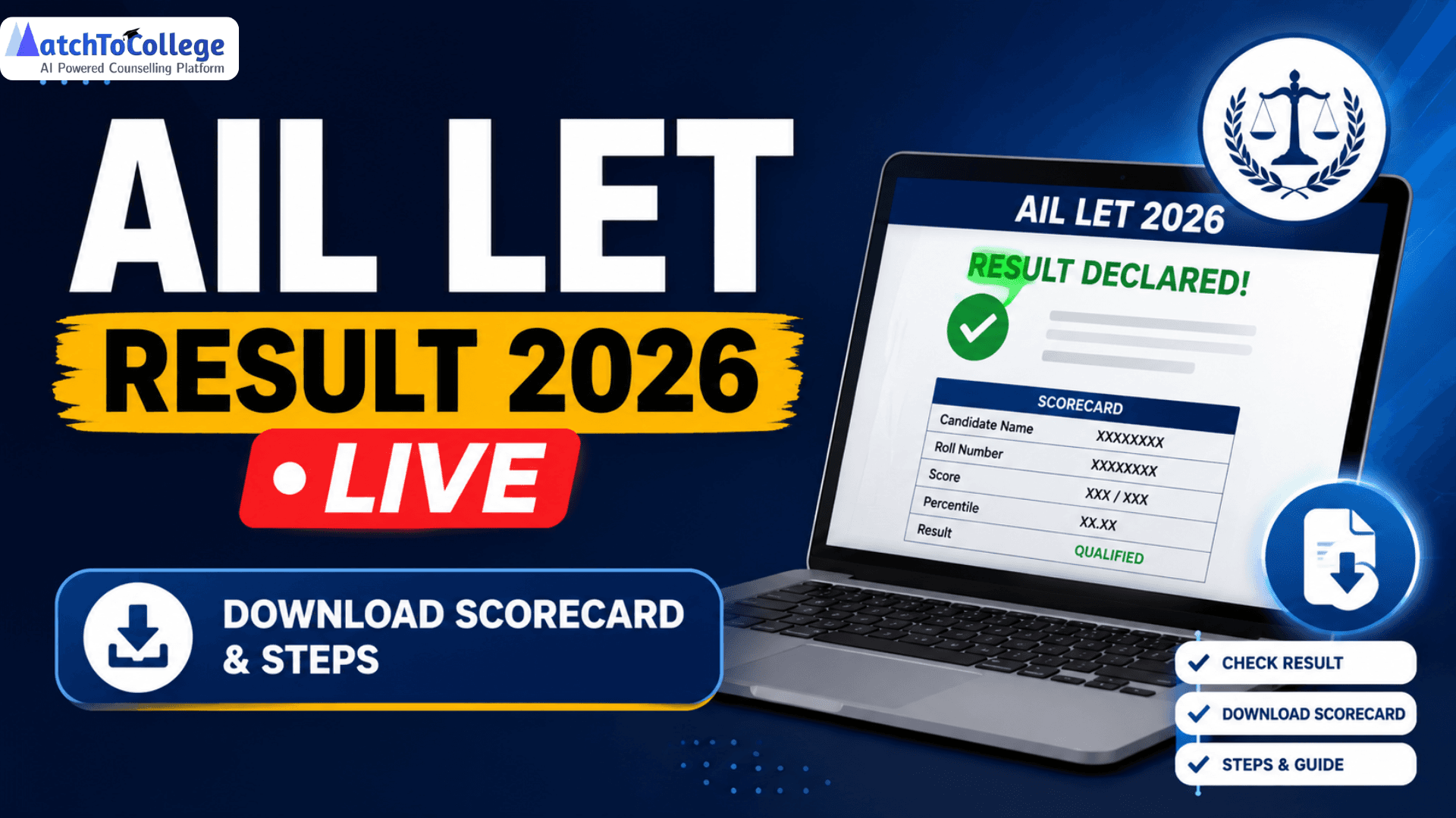 AIL LET Result 2026 LIVE: Download Scorecard & Steps