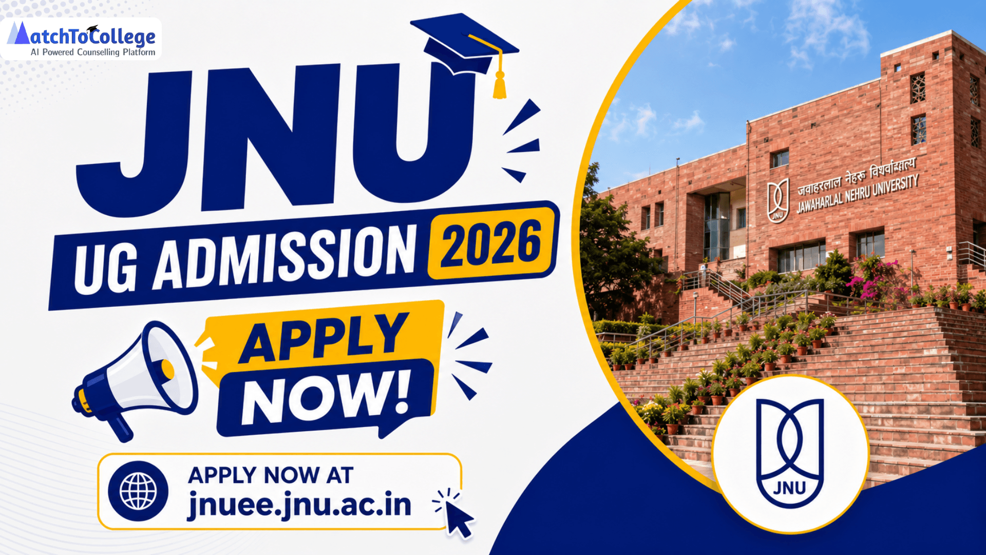 JNU UG Admission 2026: Apply Now at jnuee.jnu.ac.in