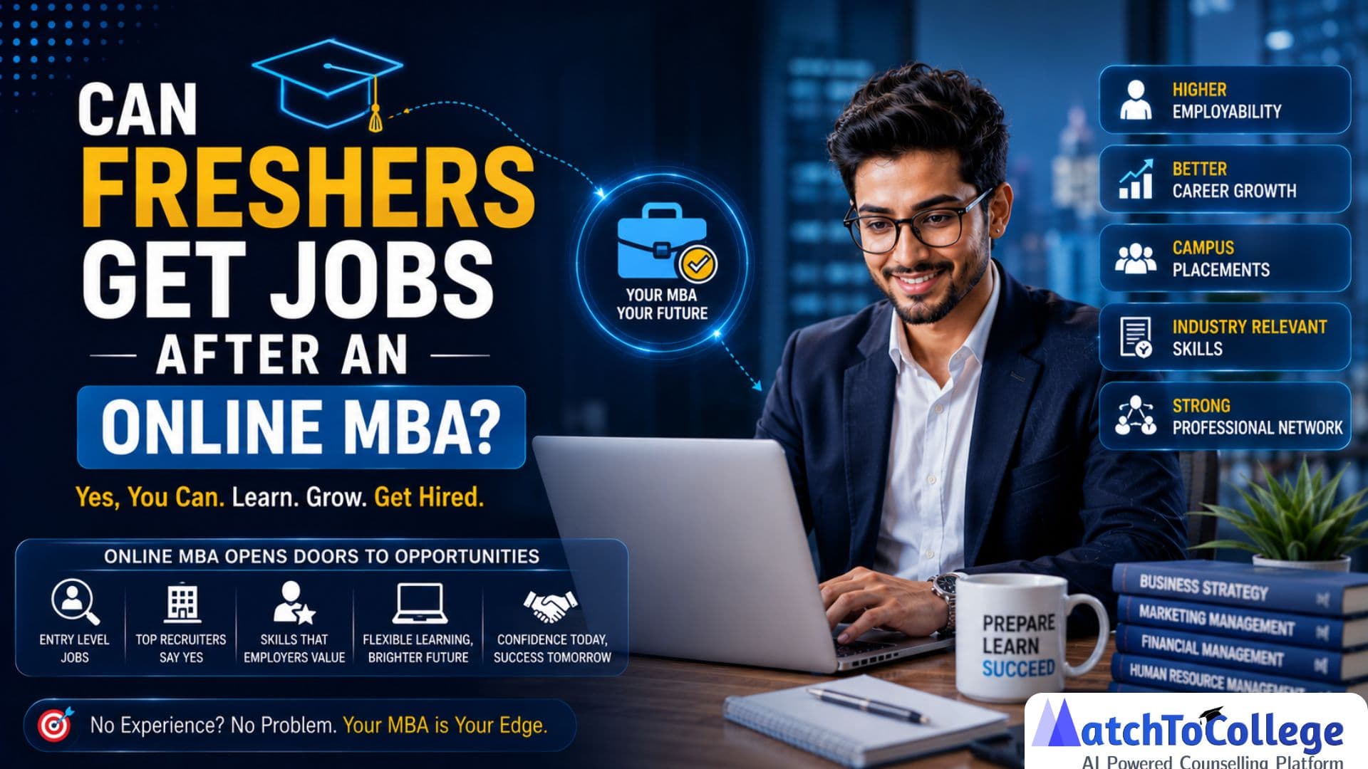 Online MBA for Freshers: Your Job & Career Guide