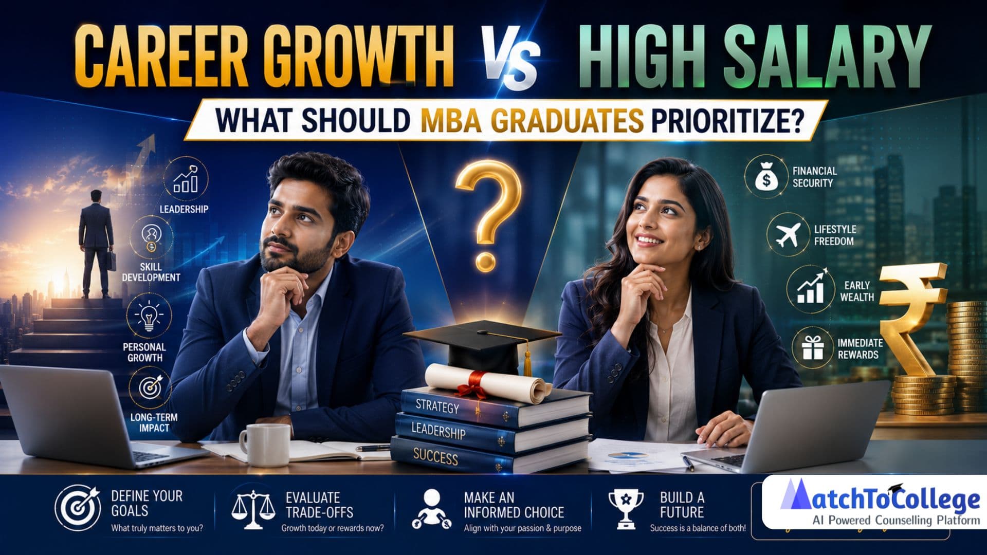 MBA: Career Growth vs. High Salary - Your Post-Grad Dilemma
