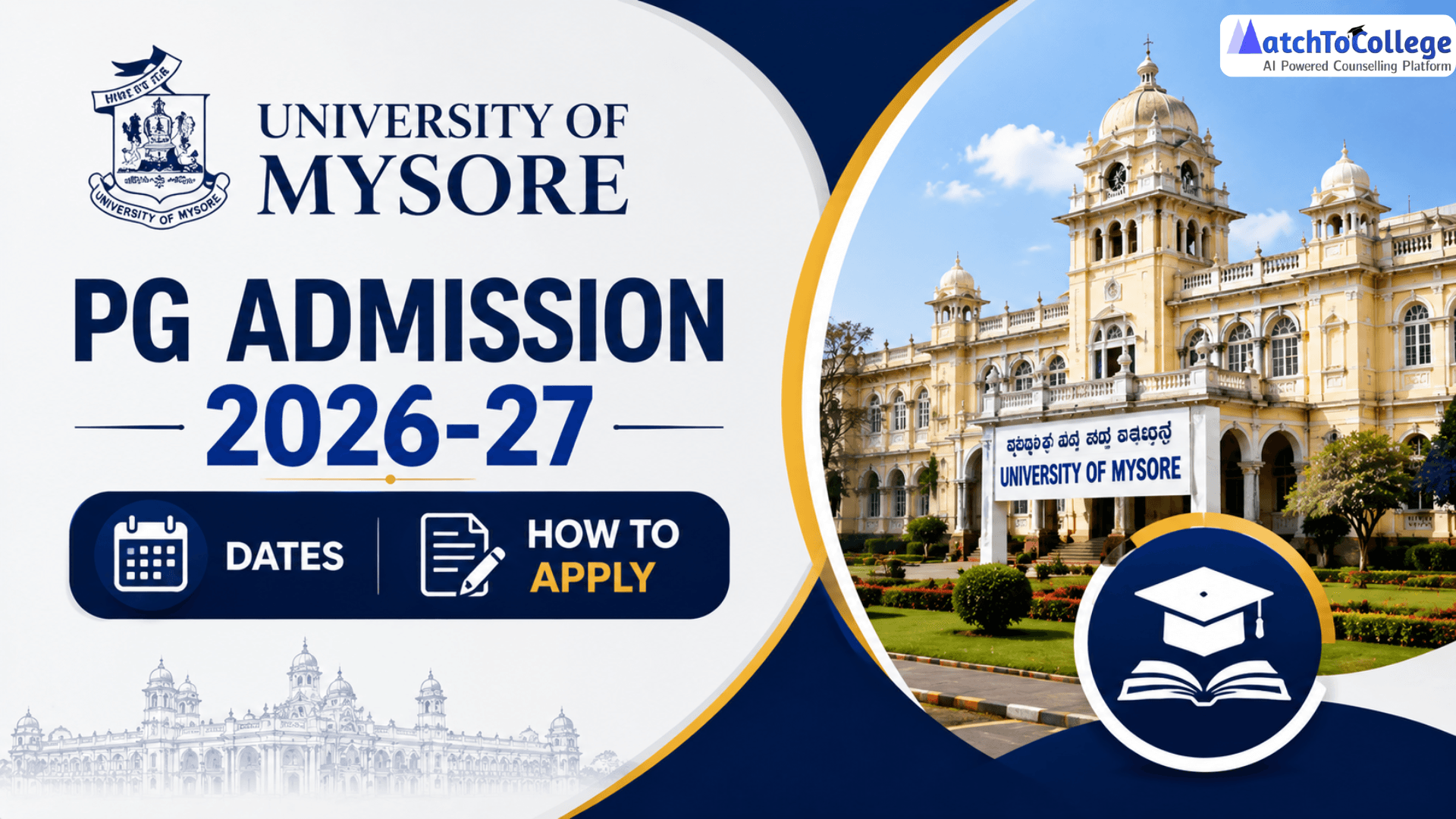 University of Mysore PG Admission 2026-27: Dates & How to Apply