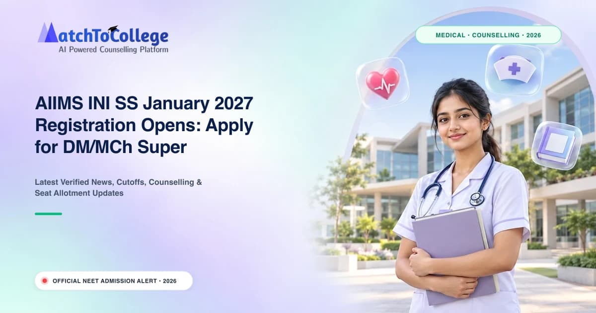 AIIMS INI SS January 2027 Registration Opens: Apply for DM/MCh Super Specialty