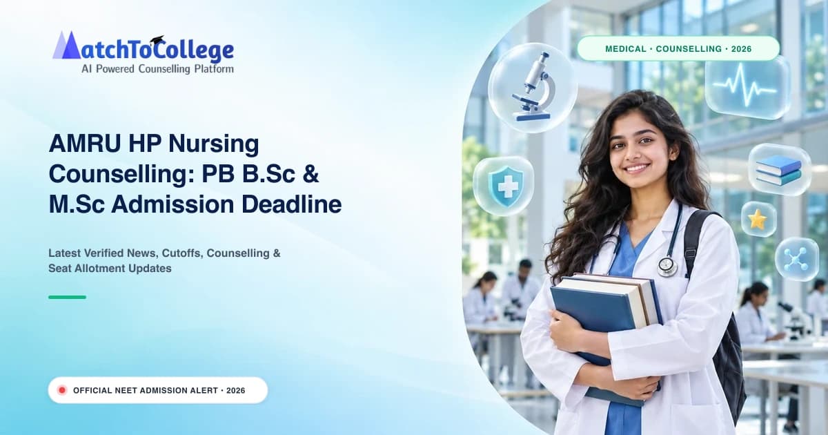 AMRU HP Nursing Counselling: PB B.Sc & M.Sc Admission Deadline Extended to Oct 9