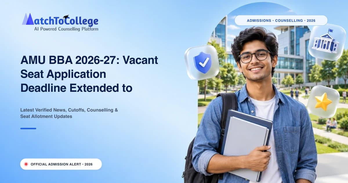 AMU BBA 2026-27: Vacant Seat Application Deadline Extended to Oct 19