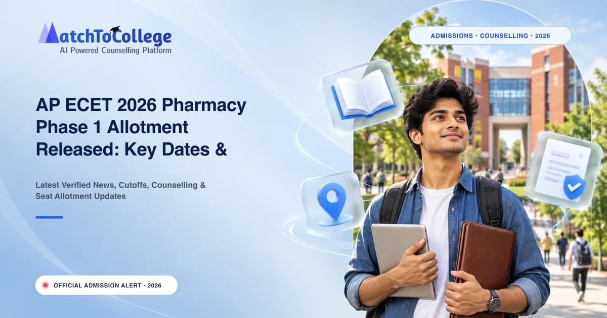 AP ECET 2026 Pharmacy Phase 1 Allotment Released: Key Dates & Reporting Deadline