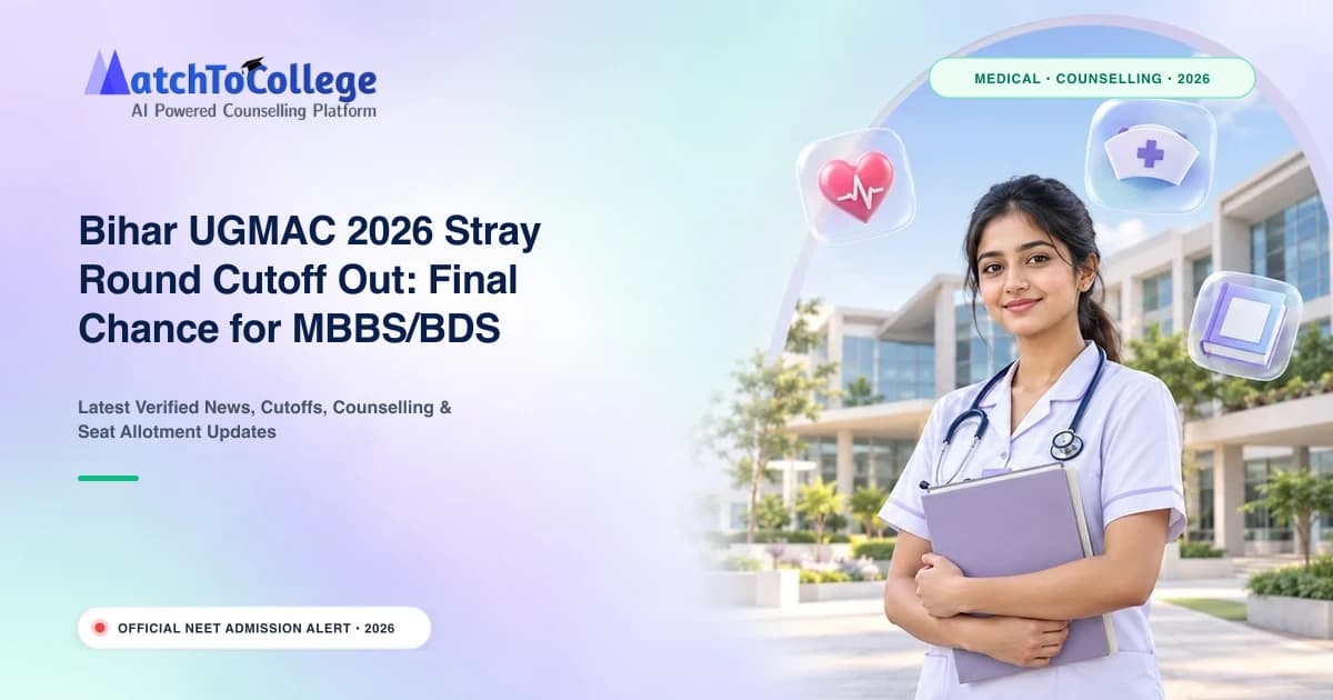 Bihar UGMAC 2026 Stray Round Cutoff Out: Final Chance for MBBS/BDS Admissions