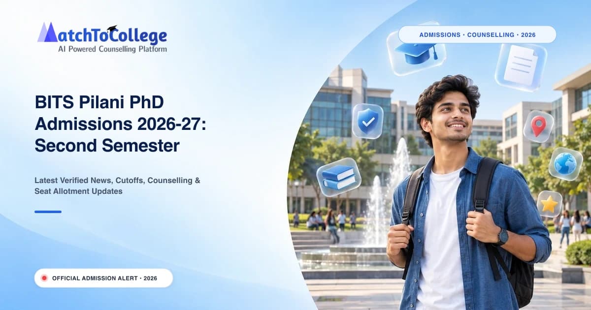 BITS Pilani PhD Admissions 2026-27: Second Semester Applications Now Open, Apply by Nov 6