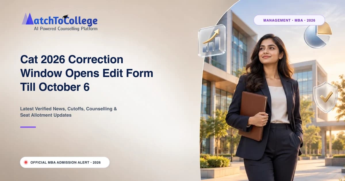 Cat 2026 Correction Window Opens Edit Form Till October 6
