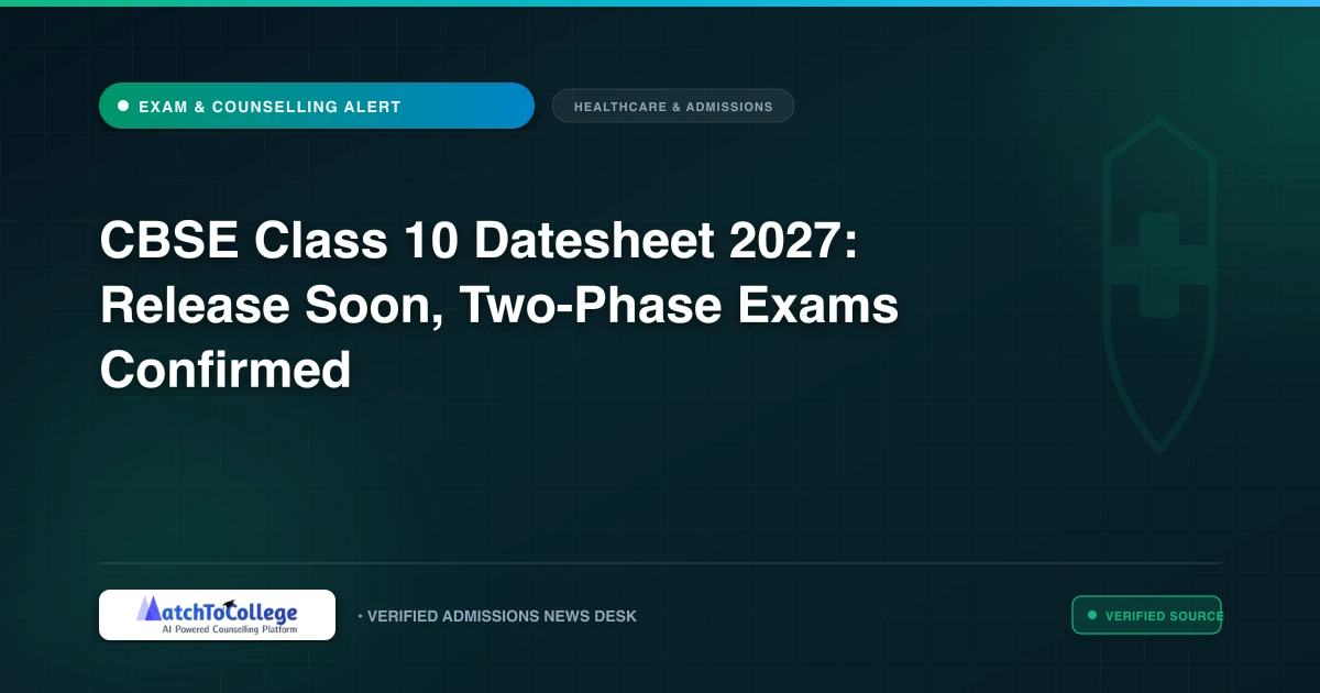CBSE Class 10 Datesheet 2027: Release Soon, Two-Phase Exams Confirmed