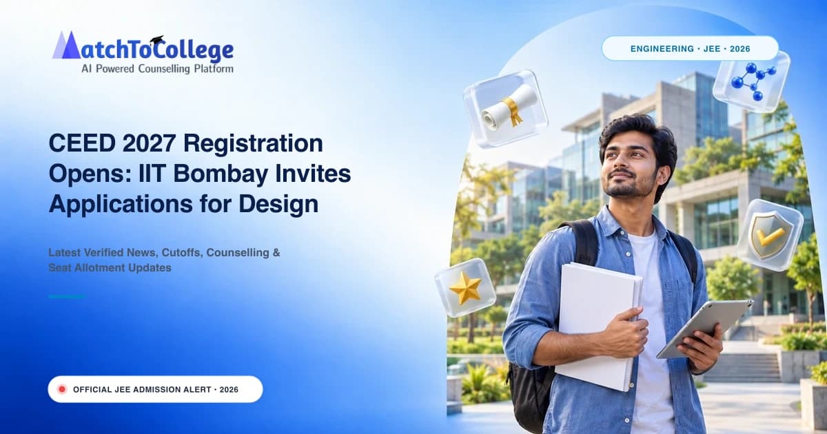 CEED 2027 Registration Opens: IIT Bombay Invites Applications for Design Entrance