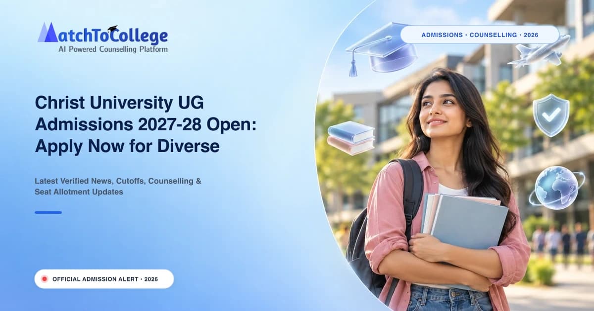 Christ University UG Admissions 2027-28 Open: Apply Now for Diverse Programs