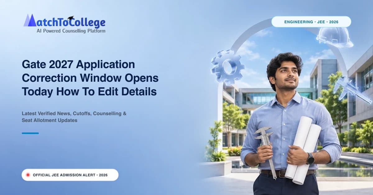 Gate 2027 Application Correction Window Opens Today How To Edit Details