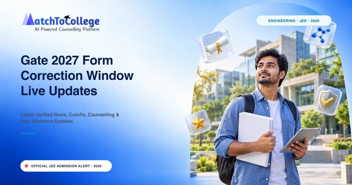 Gate 2027 Form Correction Window Live Updates