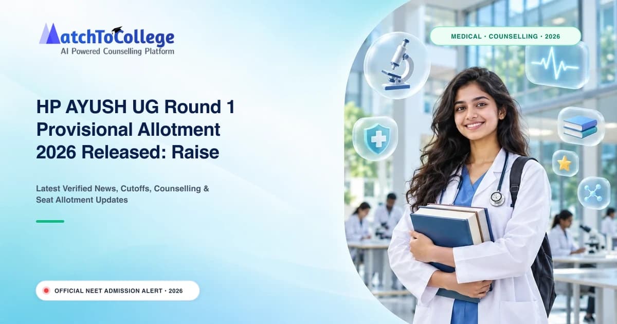 HP AYUSH UG Round 1 Provisional Allotment 2026 Released: Raise Objections by 11 AM Today!