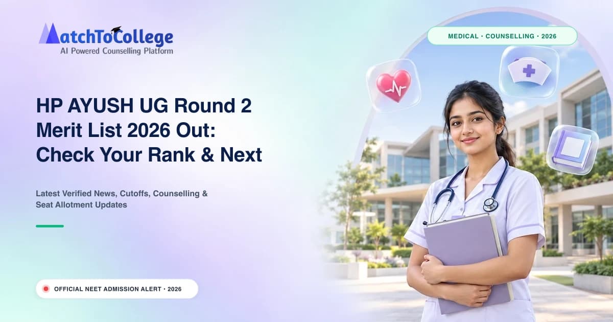 HP AYUSH UG Round 2 Merit List 2026 Out: Check Your Rank & Next Steps
