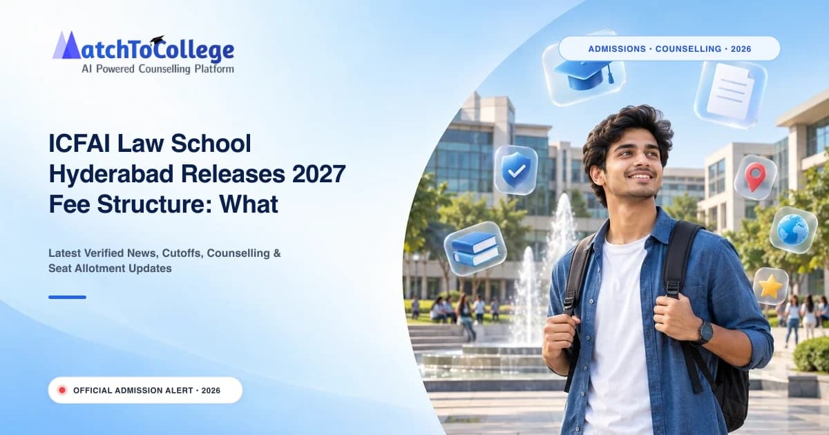 ICFAI Law School Hyderabad Releases 2027 Fee Structure: What Aspirants Need to Know