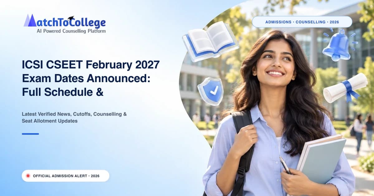 ICSI CSEET February 2027 Exam Dates Announced: Full Schedule & Registration Details