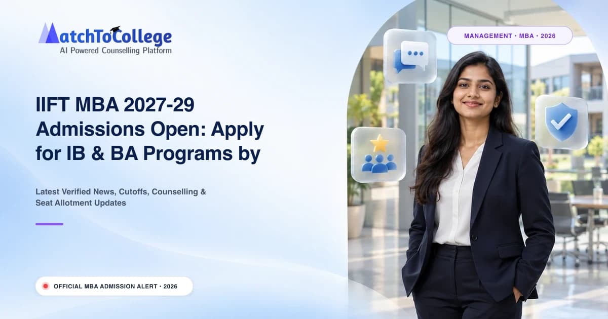 IIFT MBA 2027-29 Admissions Open: Apply for IB & BA Programs by Nov 25