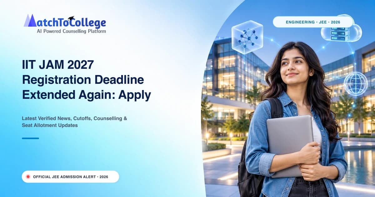 IIT JAM 2027 Registration Deadline Extended Again: Apply by October 24