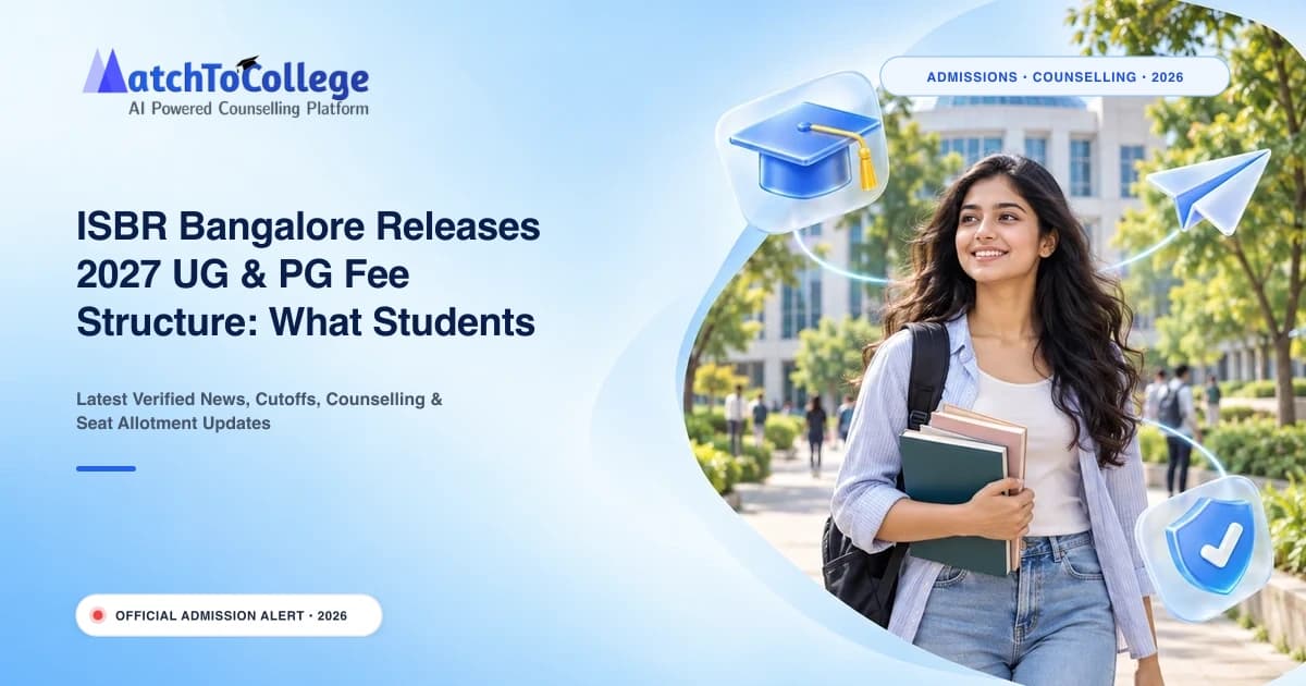 ISBR Bangalore Releases 2027 UG & PG Fee Structure: What Students Need to Know