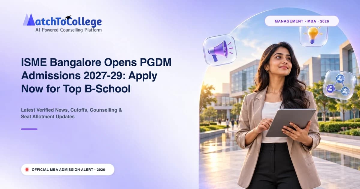 ISME Bangalore Opens PGDM Admissions 2027-29: Apply Now for Top B-School Program
