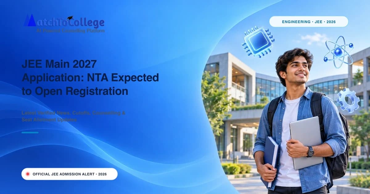 JEE Main 2027 Application: NTA Expected to Open Registration Soon; Exam Dates Confirmed