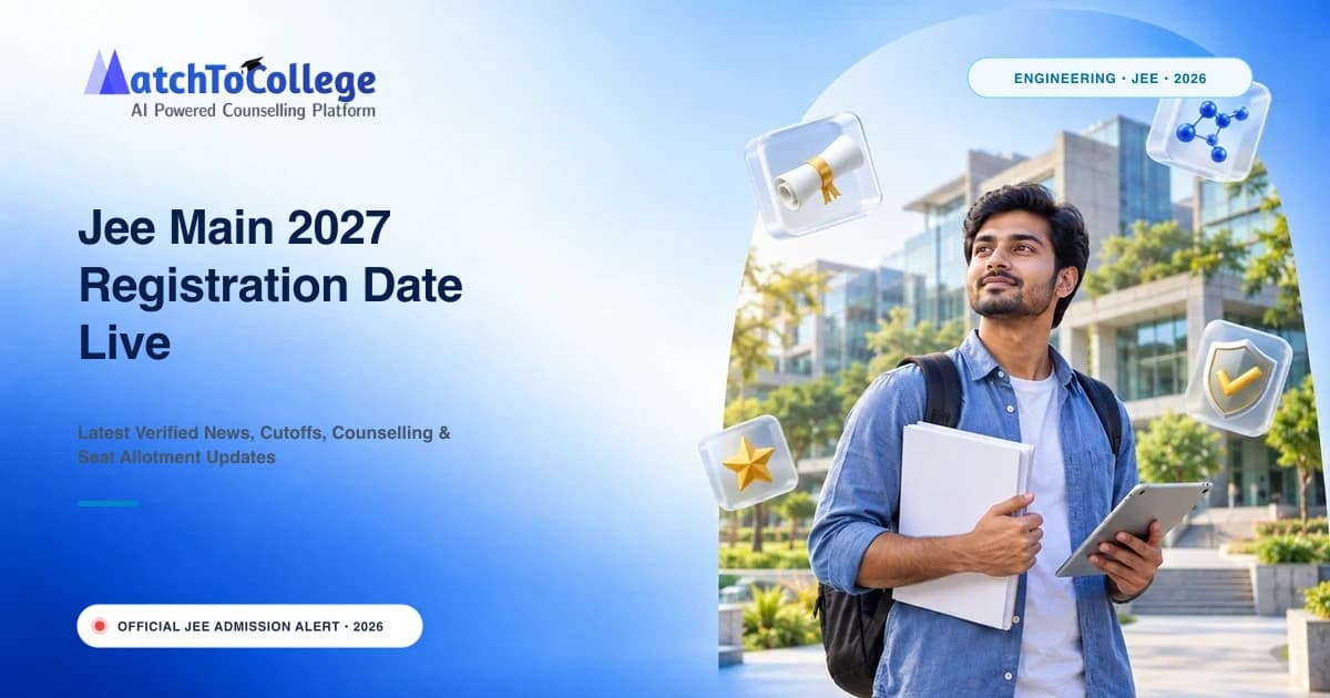 Jee Main 2027 Registration Date Live
