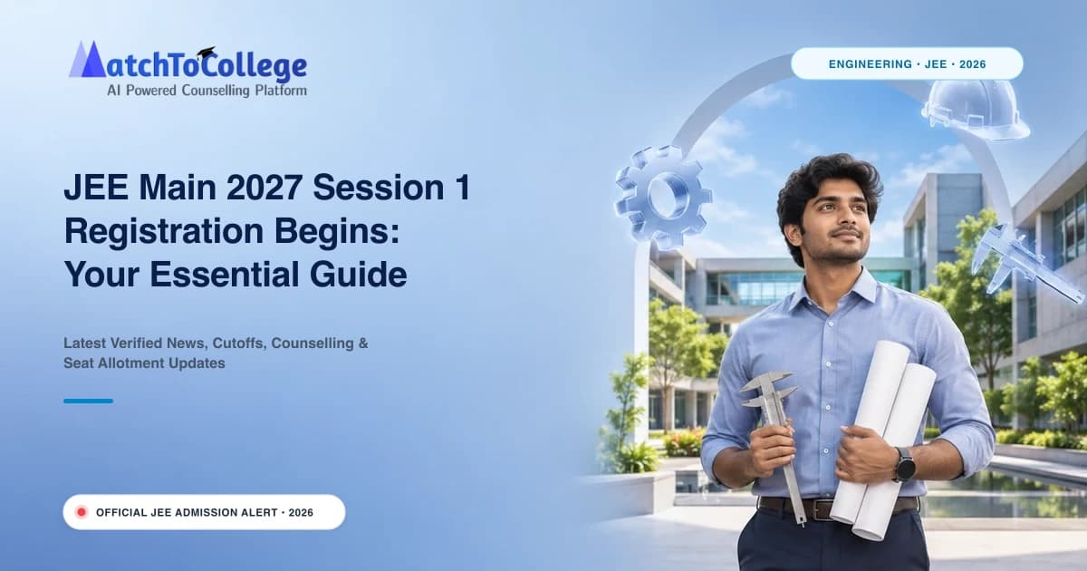 JEE Main 2027 Session 1 Registration Begins: Your Essential Guide