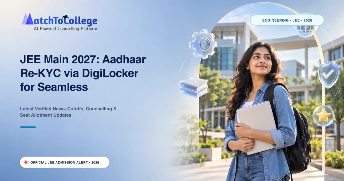 JEE Main 2027: Aadhaar Re-KYC via DigiLocker for Seamless Registration