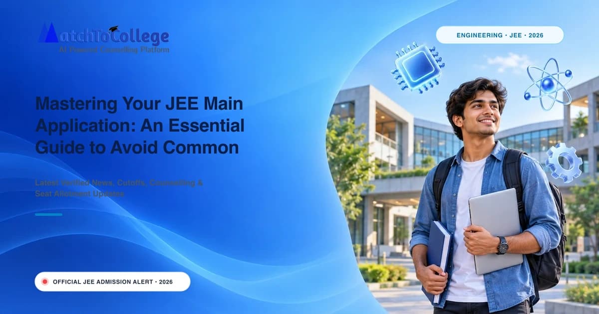 Mastering Your JEE Main Application: An Essential Guide to Avoid Common Pitfalls
