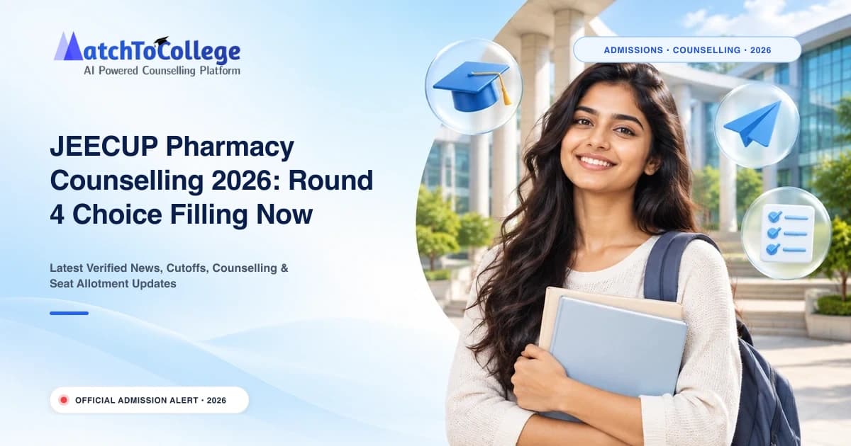 JEECUP Pharmacy Counselling 2026: Round 4 Choice Filling Now Open