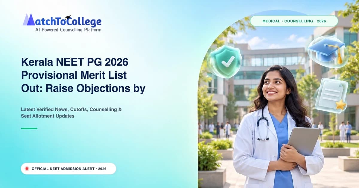 Kerala NEET PG 2026 Provisional Merit List Out: Raise Objections by October 29