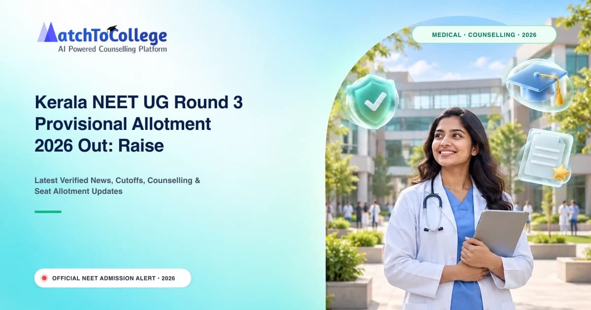 Kerala NEET UG Round 3 Provisional Allotment 2026 Out: Raise Objections by Oct 9