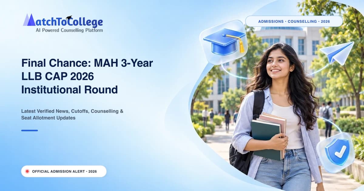 Final Chance: MAH 3-Year LLB CAP 2026 Institutional Round Deadline Extended