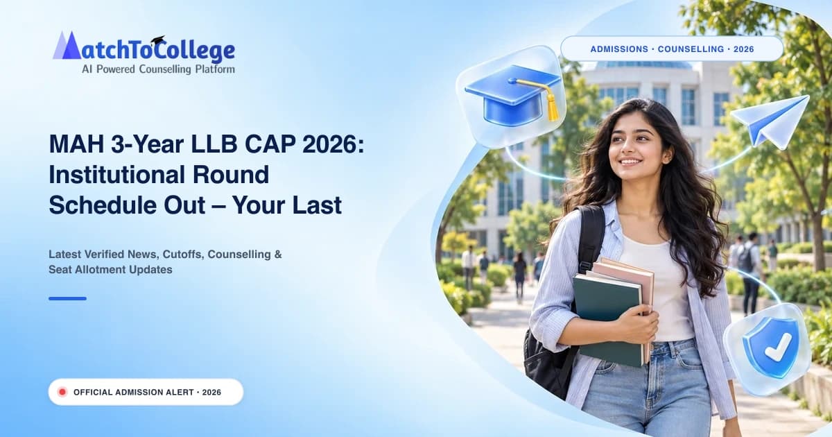 MAH 3-Year LLB CAP 2026: Institutional Round Schedule Out – Your Last Chance for Law Admissions