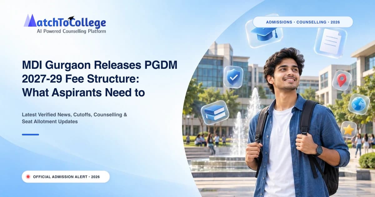 MDI Gurgaon Releases PGDM 2027-29 Fee Structure: What Aspirants Need to Know