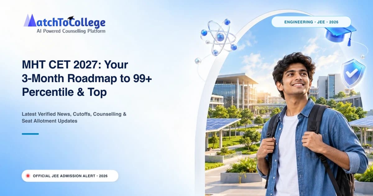 MHT CET 2027: Your 3-Month Roadmap to 99+ Percentile & Top Engineering Colleges