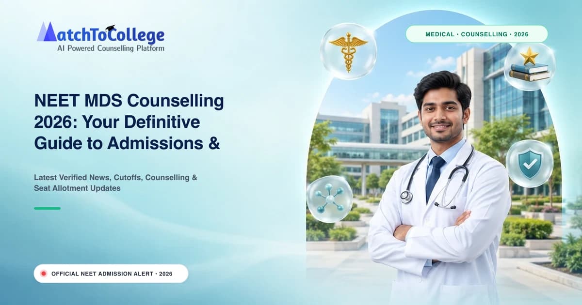 NEET MDS Counselling 2026: Your Definitive Guide to Admissions & Seat Allotment
