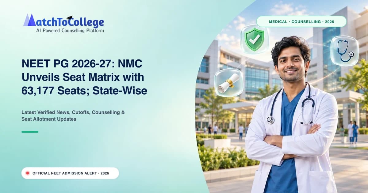 NEET PG 2026-27: NMC Unveils Seat Matrix with 63,177 Seats; State-Wise Breakdown & Key Insights