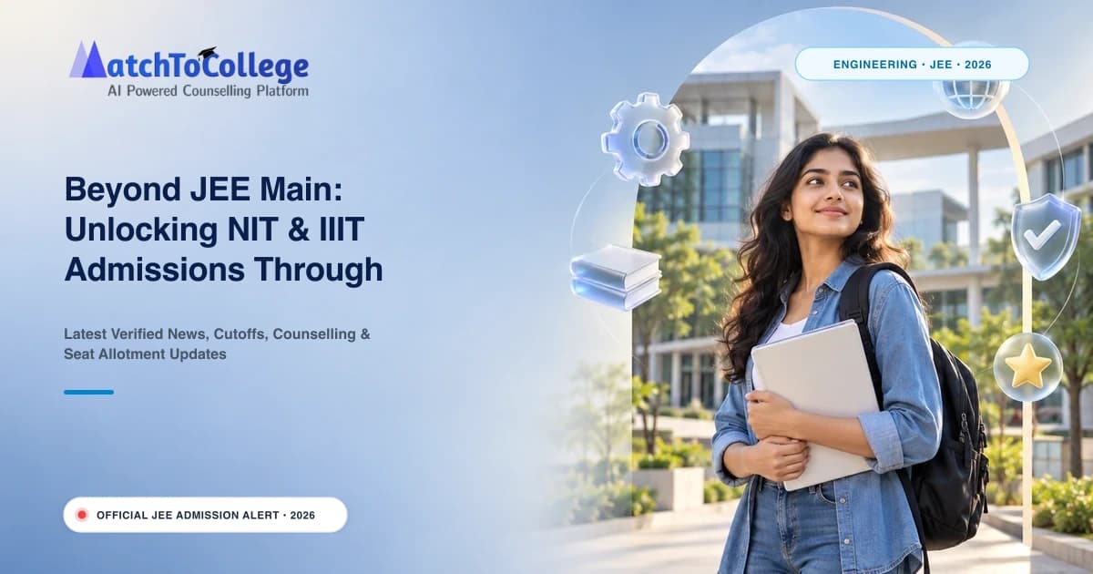 Beyond JEE Main: Unlocking NIT & IIIT Admissions Through Alternative Routes