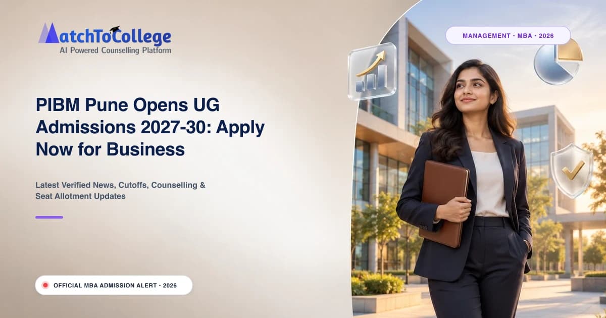 PIBM Pune Opens UG Admissions 2027-30: Apply Now for Business Management Programs
