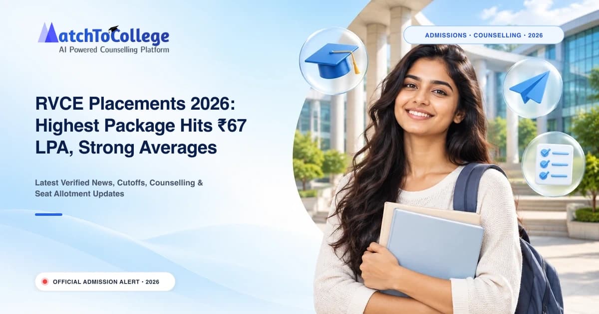 RVCE Placements 2026: Highest Package Hits ₹67 LPA, Strong Averages Across Programs