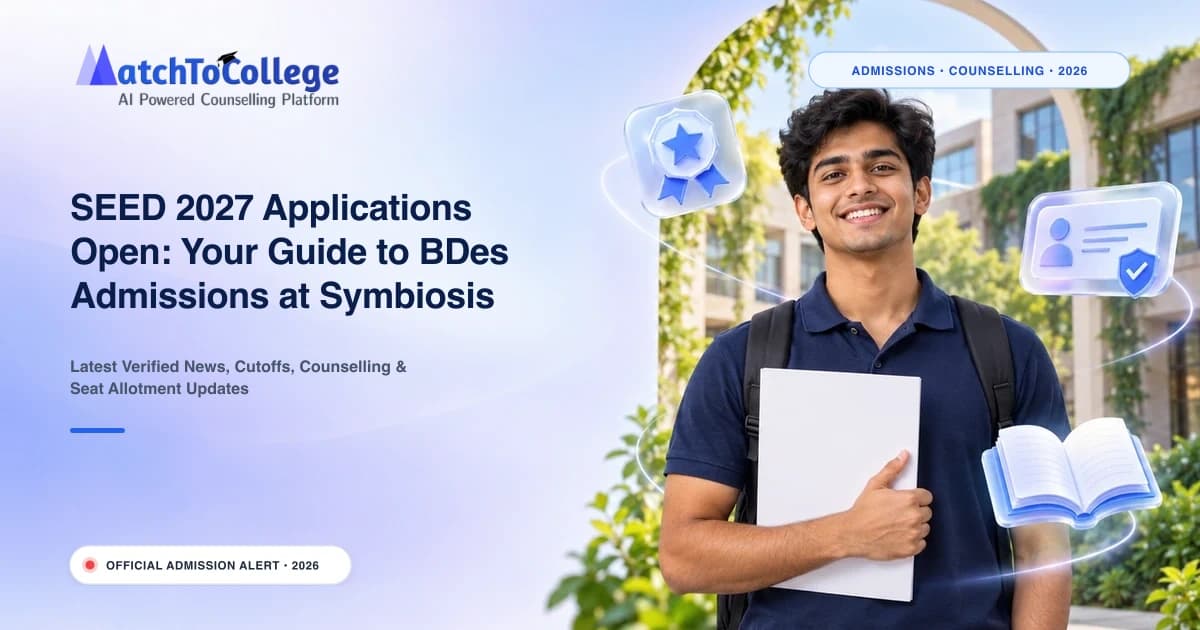 SEED 2027 Applications Open: Your Guide to BDes Admissions at Symbiosis Institute of Design