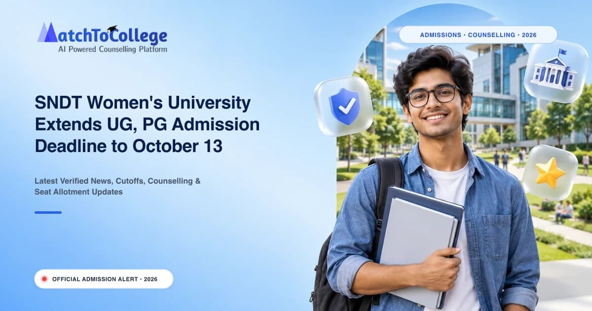 SNDT Women's University Extends UG, PG Admission Deadline to October 13