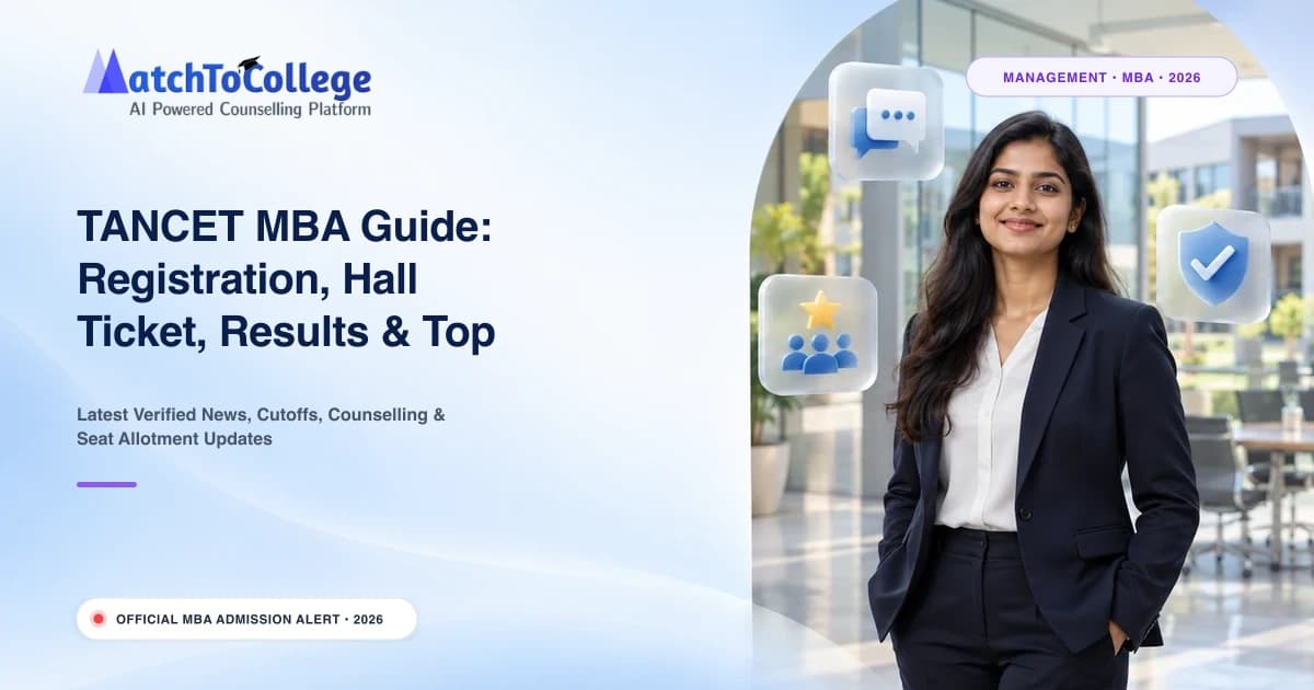 TANCET MBA Guide: Registration, Hall Ticket, Results & Top Colleges