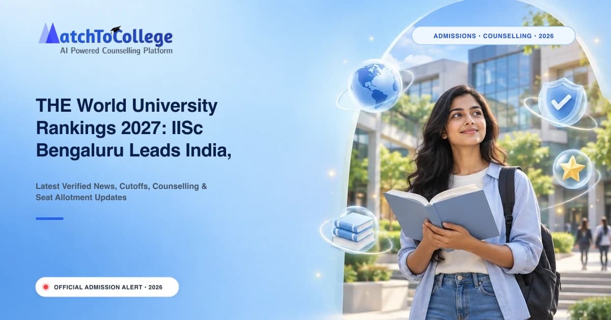THE World University Rankings 2027: IISc Bengaluru Leads India, Oxford Tops Global List