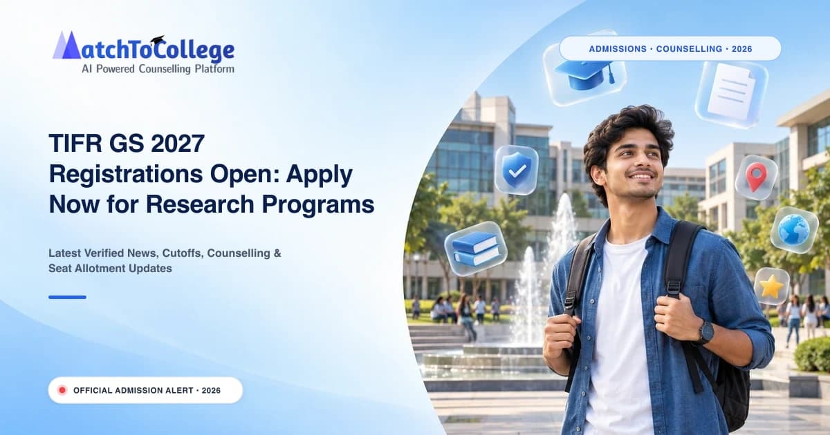 TIFR GS 2027 Registrations Open: Apply Now for Research Programs at tifr.res.in