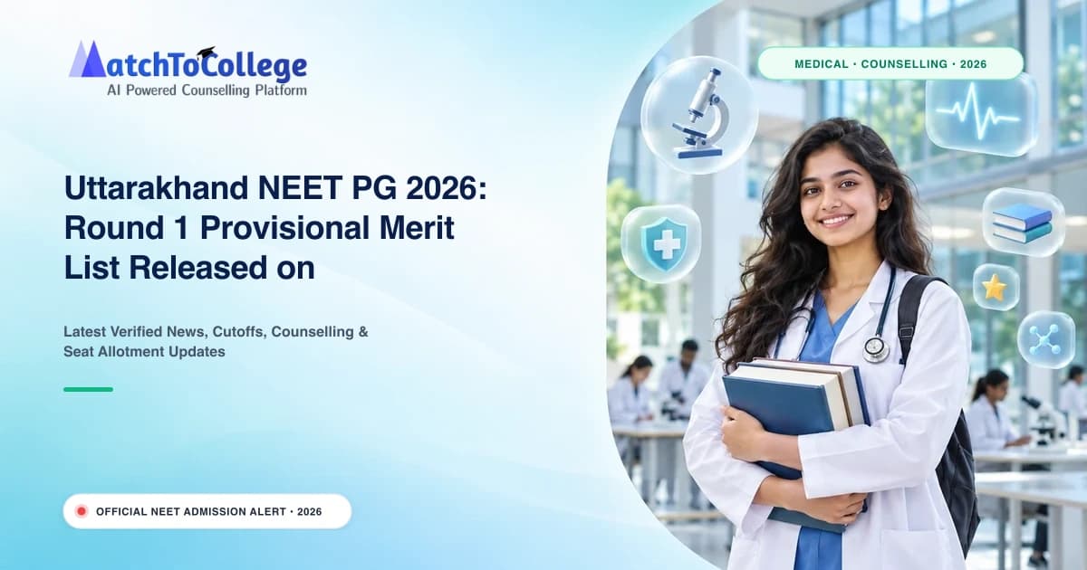Uttarakhand NEET PG 2026: Round 1 Provisional Merit List Released on HNBUMU.ac.in