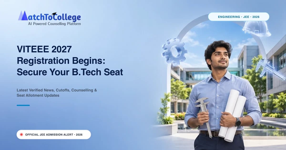 VITEEE 2027 Registration Begins: Secure Your B.Tech Seat at VIT